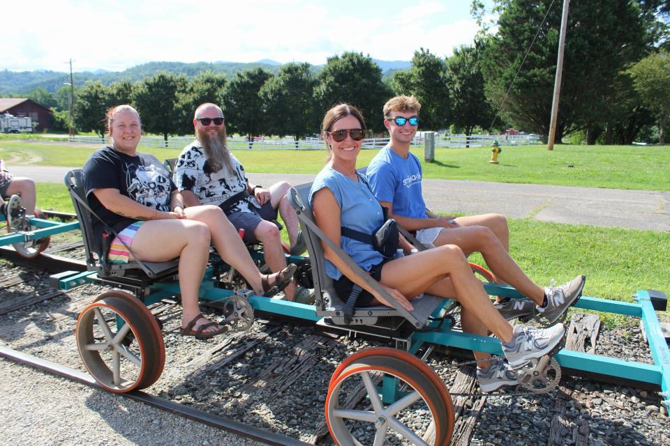 RailBike Tour through the Blue Ridge Mountains of North Carolina